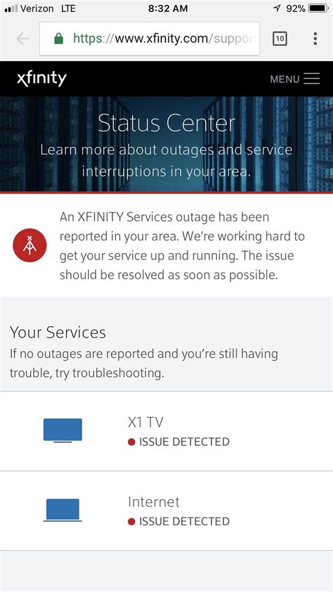 1 Message. . Xfinity outtage